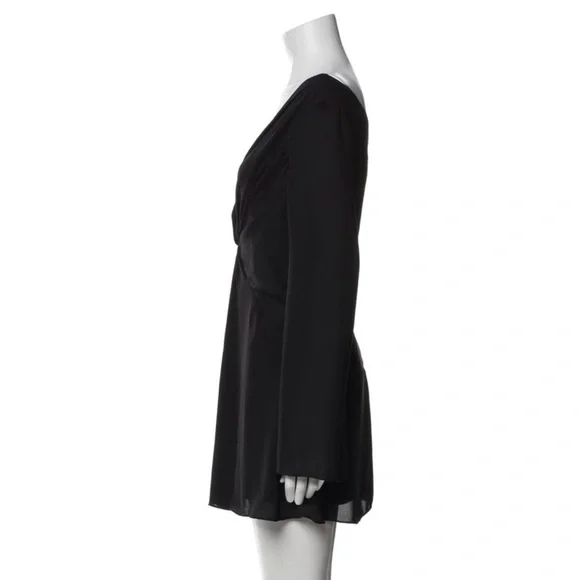 Cinq a Sept Black Long Sleeve Mini Dress - Picture 2 of 3